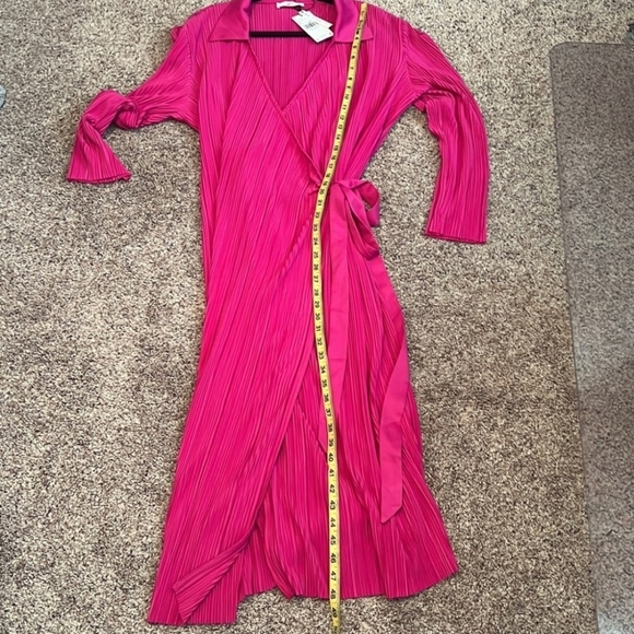 Mango Vibrant Pink Long Sleeve Dress - Picture 8 of 9